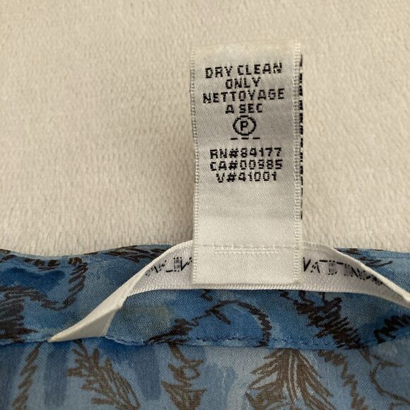 Diane Von Furstenberg Silk Peasant Blouse SIZE 4 Sheer Boho Art to Wear Peelo - Picture 7 of 12